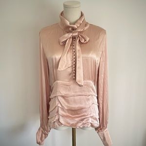 Birgitte Herskind Pink Satin Top